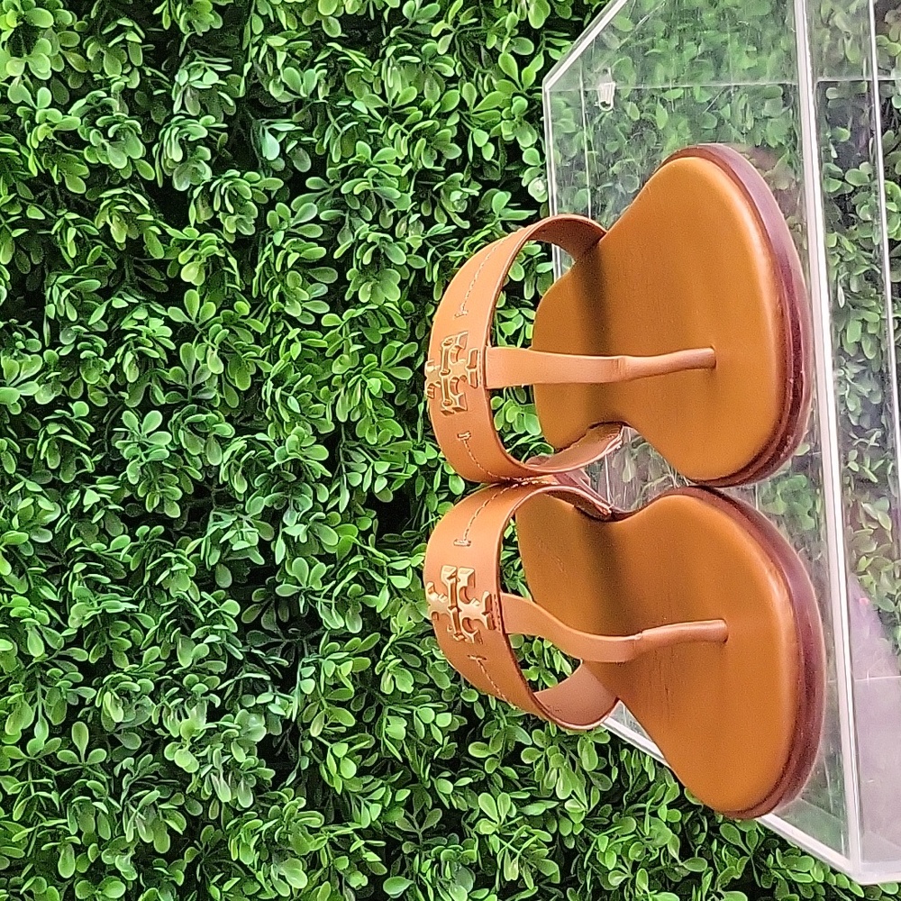 Tory Burch Brown Leather Sandals - Picture 5 of 11